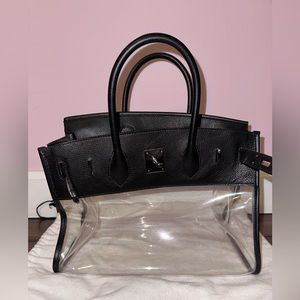 Clear Concert birkin like bag